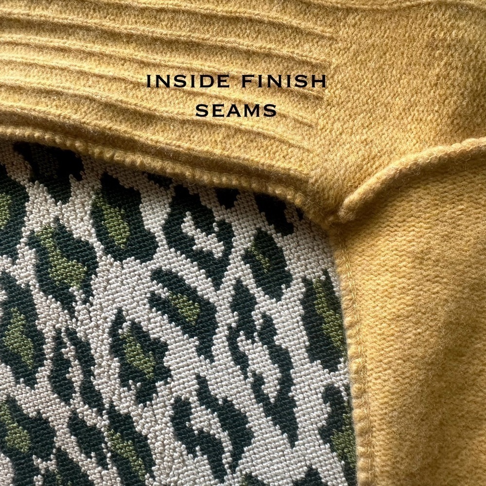 Marcel Clair Lambswool Cable Knit Sweater M Yellow Vintage Germany - Picture 9 of 12